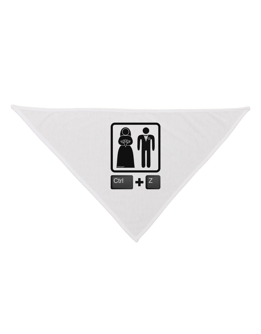 Ctrl Z - Marriage Dog Bandana 26-Dog Bandana-TooLoud-White-One-Size-Fits-Most-Davson Sales