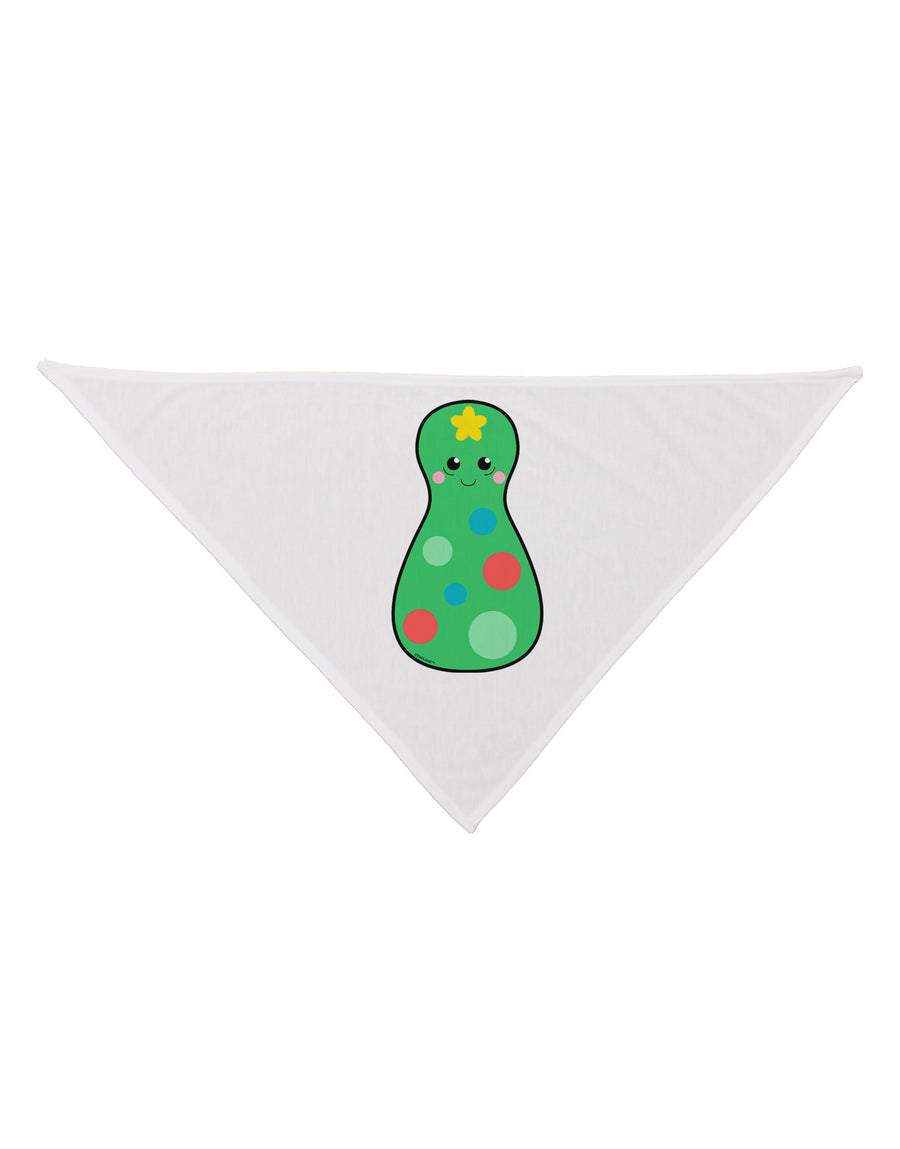 Cute Christmas Tree Matryoshka Nesting Doll Dog Bandana 26-Dog Bandana-TooLoud-White-One-Size-Fits-Most-Davson Sales