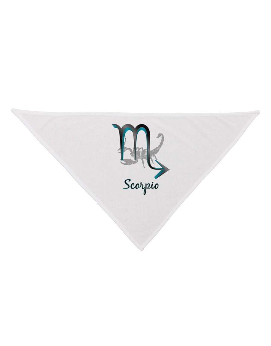 Scorpio Symbol Dog Bandana 26-Dog Bandana-TooLoud-White-One-Size-Fits-Most-Davson Sales