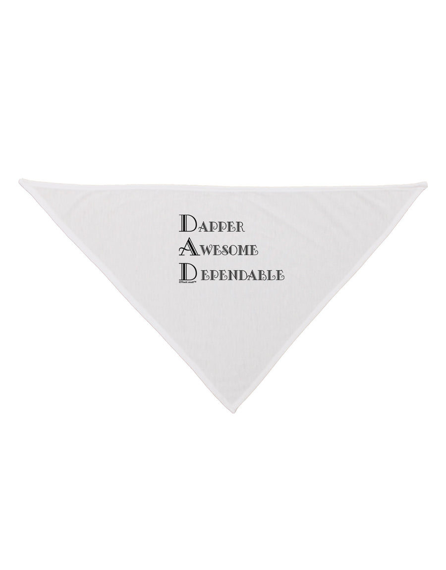 DAD - Acronym Dog Bandana 26 by TooLoud-Dog Bandana-TooLoud-White-One-Size-Fits-Most-Davson Sales