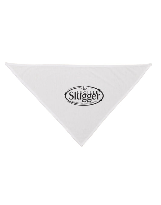 Lucille Slugger Logo Dog Bandana 26 by TooLoud-Dog Bandana-TooLoud-White-One-Size-Fits-Most-Davson Sales