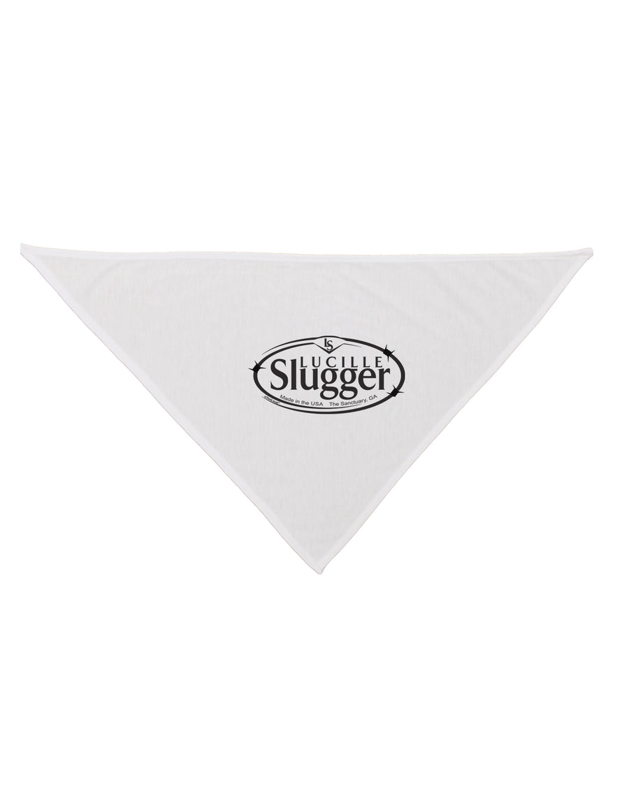 Lucille Slugger Logo Dog Bandana 26 by TooLoud-Dog Bandana-TooLoud-White-One-Size-Fits-Most-Davson Sales