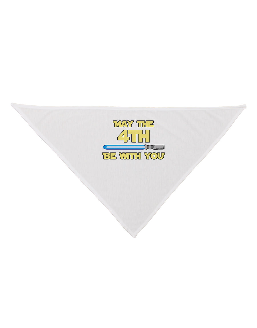 4th Be With You Beam Sword 2 Dog Bandana 26-Dog Bandana-TooLoud-White-One-Size-Fits-Most-Davson Sales