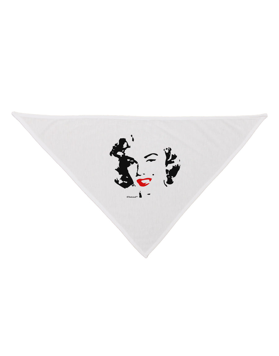 Marilyn Monroe Cutout Design Red Lips Dog Bandana 26 by TooLoud-Dog Bandana-TooLoud-White-One-Size-Fits-Most-Davson Sales