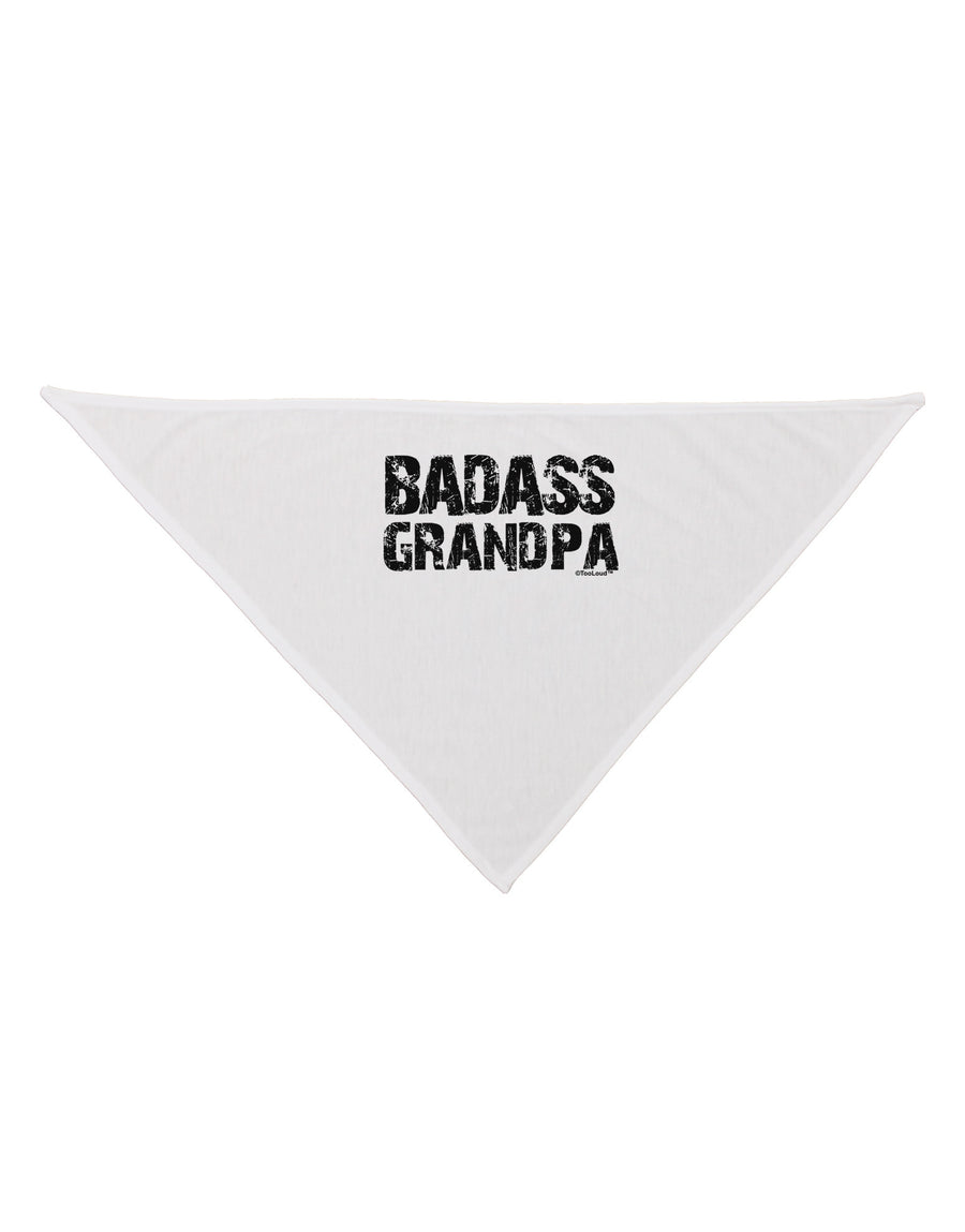 Badass Grandpa Dog Bandana 26 by TooLoud-Dog Bandana-TooLoud-White-One-Size-Fits-Most-Davson Sales