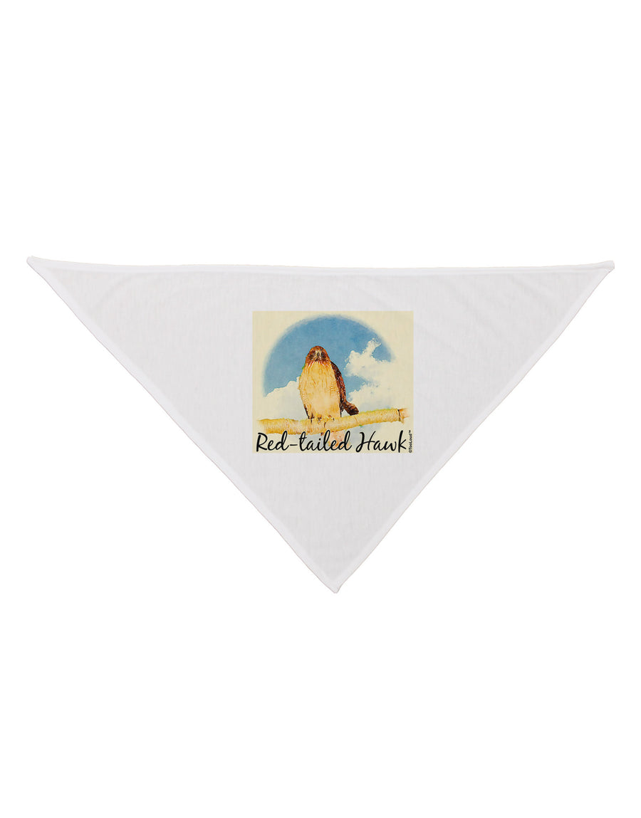 Red-tailed Hawk Text Dog Bandana 26-Dog Bandana-TooLoud-White-One-Size-Fits-Most-Davson Sales