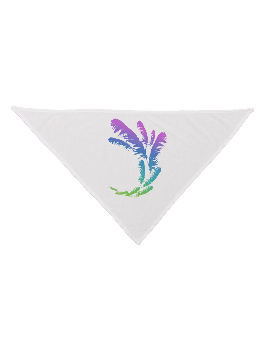 Tropical Feathers Dog Bandana 26-Dog Bandana-TooLoud-White-One-Size-Fits-Most-Davson Sales