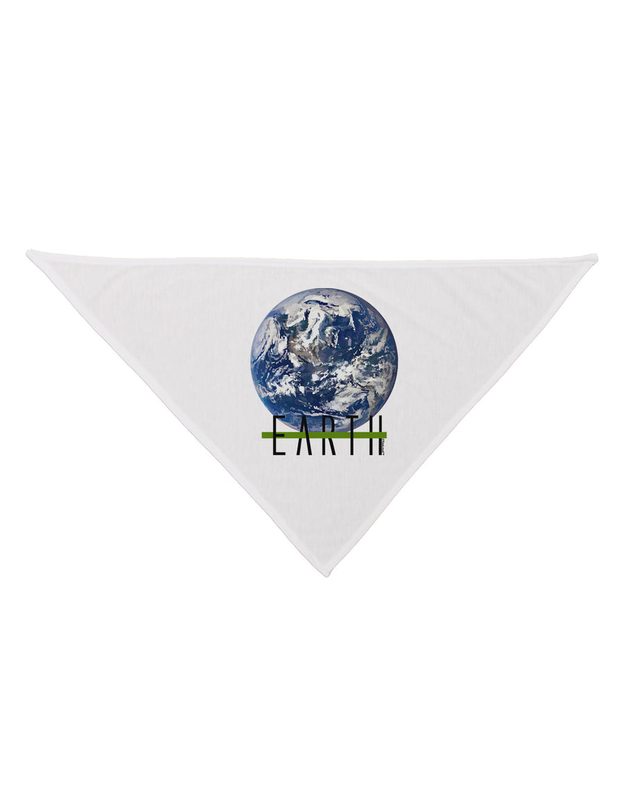 Planet Earth Text Dog Bandana 26-Dog Bandana-TooLoud-White-One-Size-Fits-Most-Davson Sales