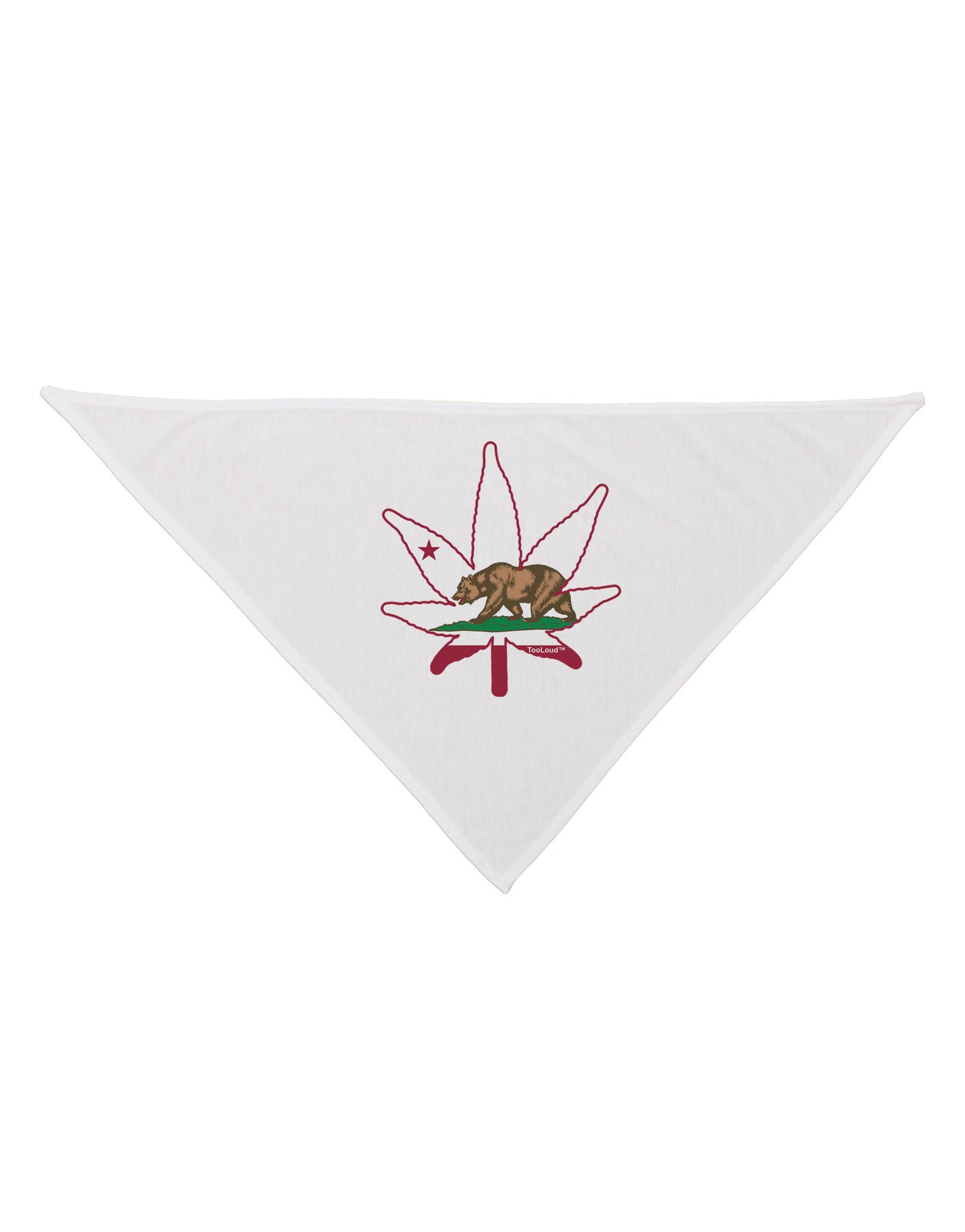 California Bear Leaf Design Dog Bandana 26 by TooLoud-Dog Bandana-TooLoud-White-One-Size-Fits-Most-Davson Sales