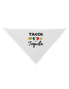 Tacos & Tequila Dog Bandana 26-Dog Bandana-TooLoud-White-One-Size-Fits-Most-Davson Sales