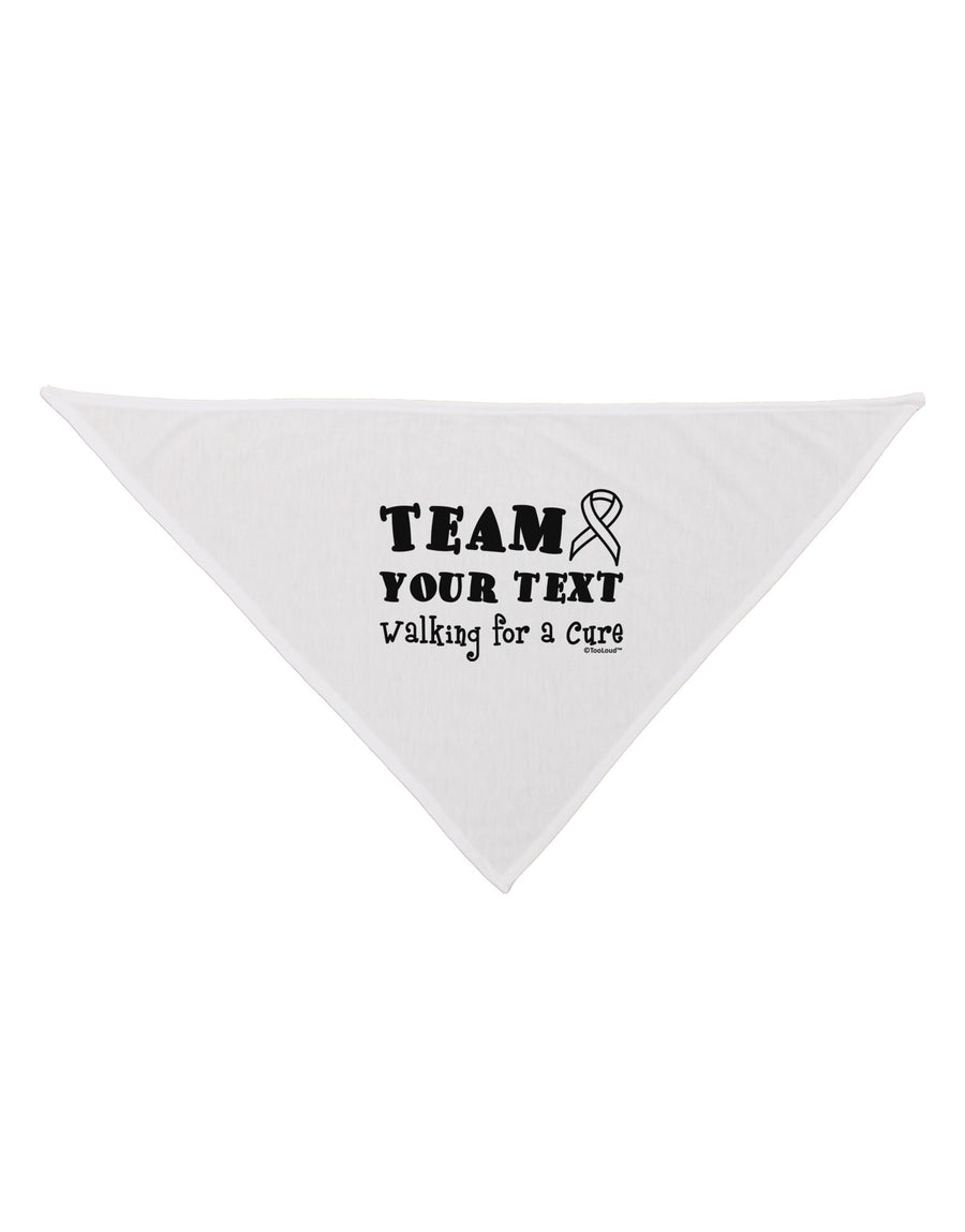 Personalized Team -Name- Walking for a Cure Dog Bandana 26-Dog Bandana-TooLoud-White-One-Size-Fits-Most-Davson Sales