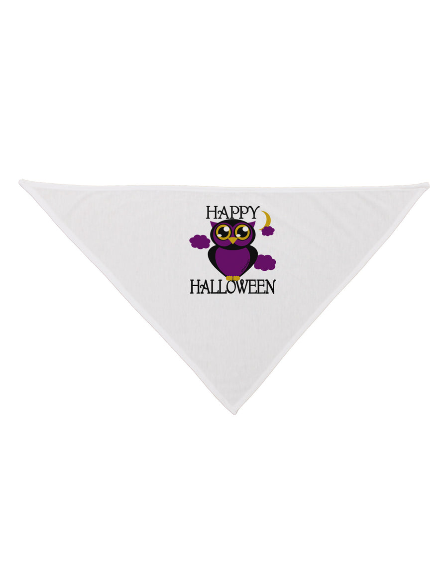 Owl Purple Text Dog Bandana 26-Dog Bandana-TooLoud-White-One-Size-Fits-Most-Davson Sales