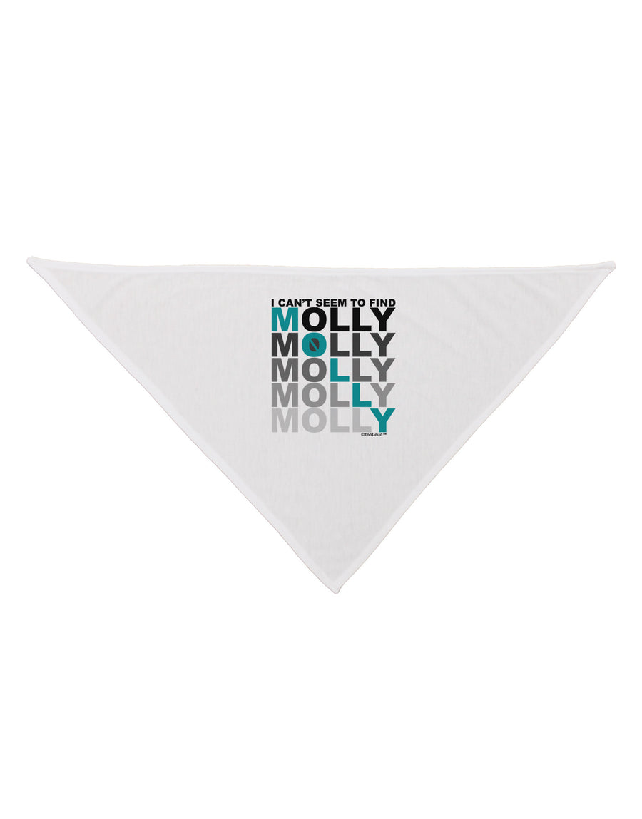 Find Molly Blue Dog Bandana 26-Dog Bandana-TooLoud-White-One-Size-Fits-Most-Davson Sales