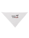 Daddys Lil Monster Dog Bandana 26-Dog Bandana-TooLoud-White-One-Size-Fits-Most-Davson Sales