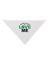 Irish Boys Love Me Dog Bandana 26-Dog Bandana-TooLoud-White-One-Size-Fits-Most-Davson Sales