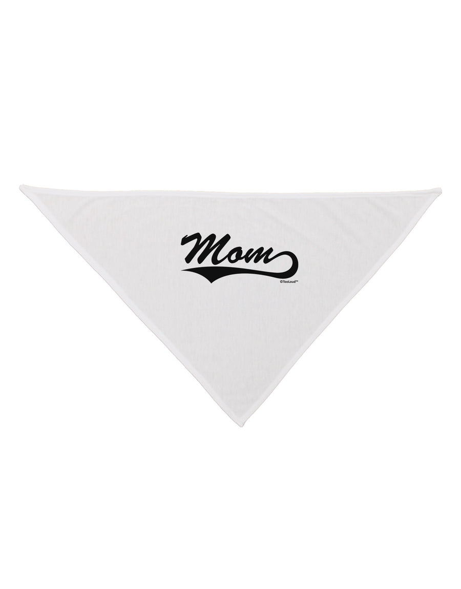 Mom - Sports Tail Script Dog Bandana 26 by TooLoud-Dog Bandana-TooLoud-White-One-Size-Fits-Most-Davson Sales