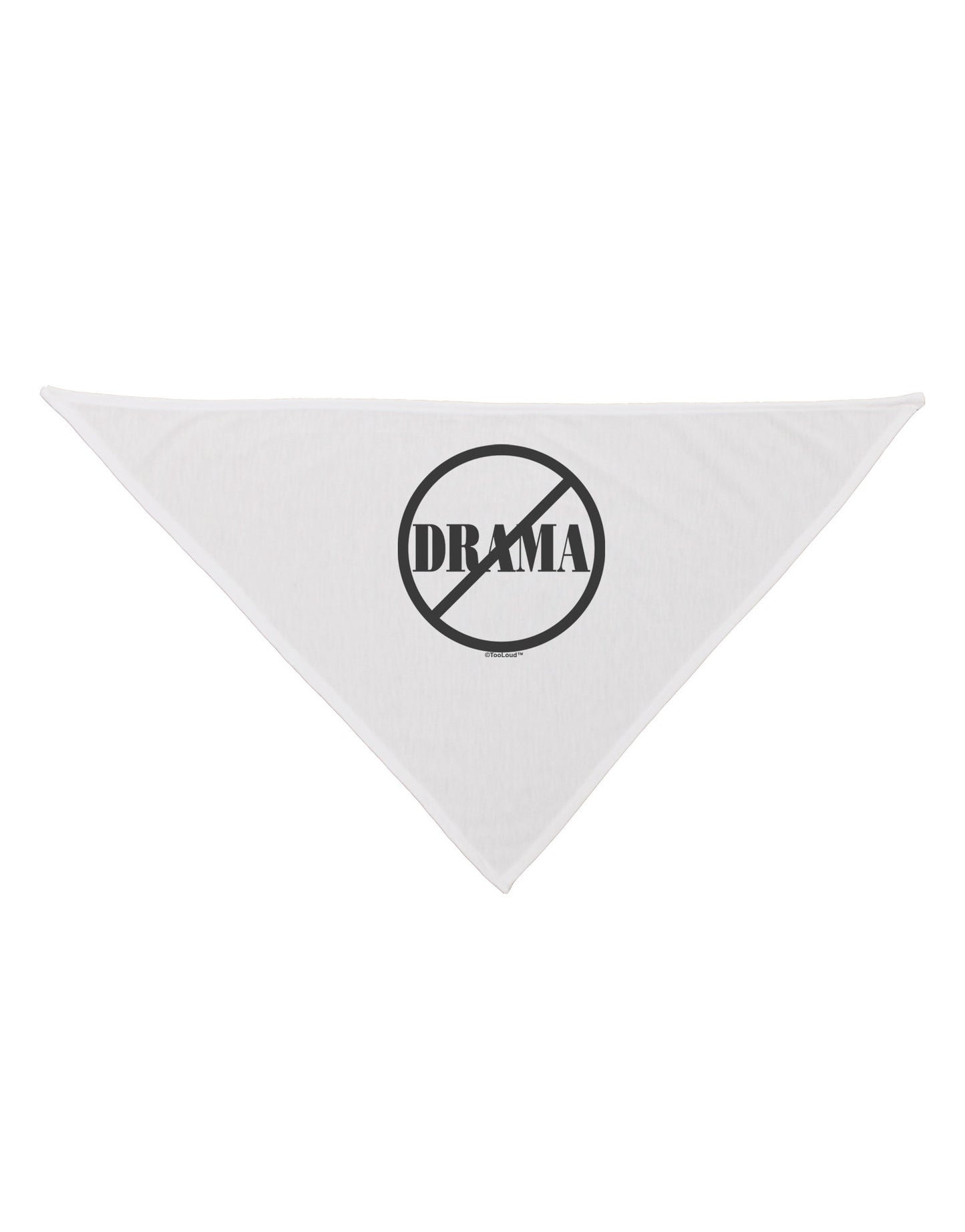 No Drama Allowed Dog Bandana 26-Dog Bandana-TooLoud-White-One-Size-Fits-Most-Davson Sales