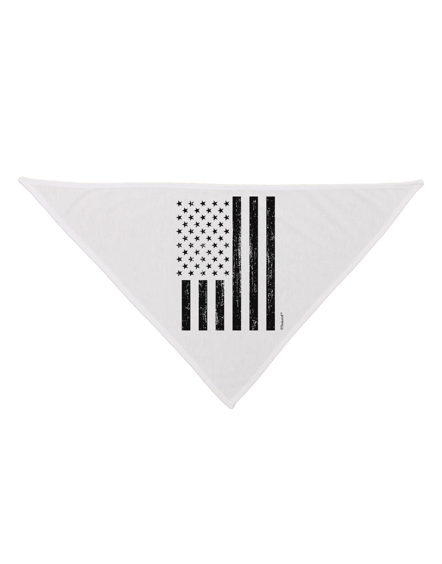 Stamp Style American Flag - Distressed Dog Bandana 26 by TooLoud-Dog Bandana-TooLoud-White-One-Size-Fits-Most-Davson Sales