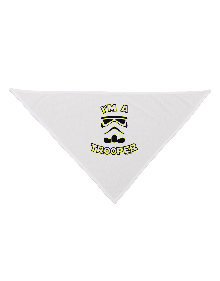 I'm A Trooper Dog Bandana 26-Dog Bandana-TooLoud-White-One-Size-Fits-Most-Davson Sales