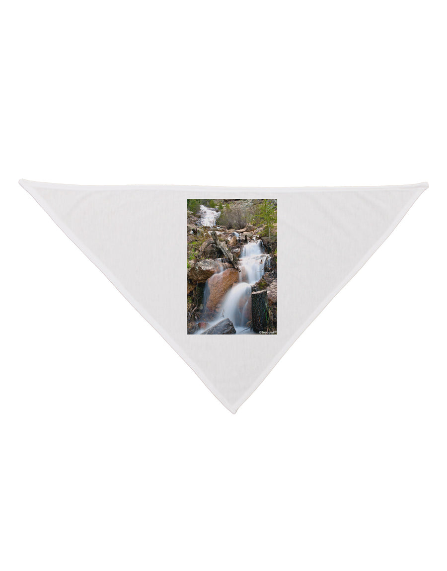 Colorado Waterfall Scene Dog Bandana 26-Dog Bandana-TooLoud-White-One-Size-Fits-Most-Davson Sales