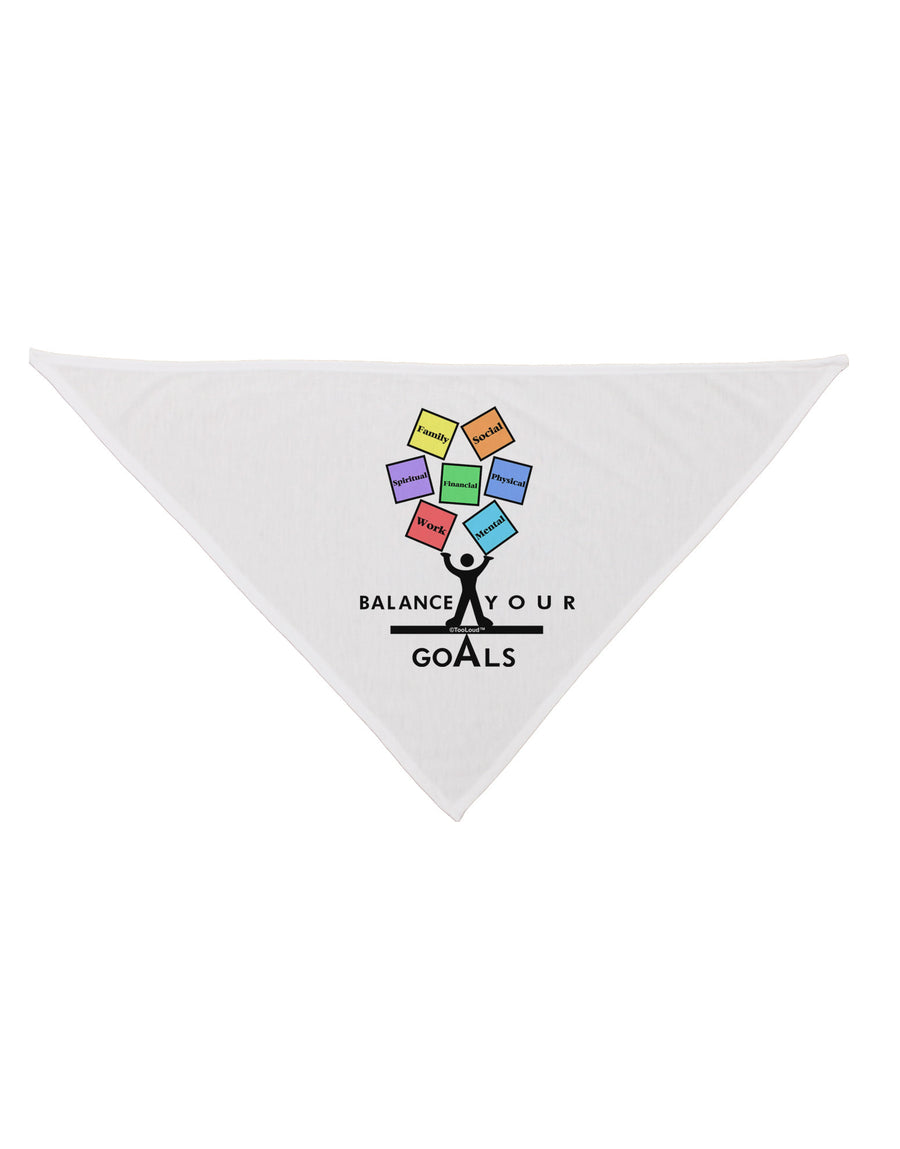 Balance Your Goals Dog Bandana 26-Dog Bandana-TooLoud-White-One-Size-Fits-Most-Davson Sales