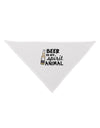 Beer Is My Spirit Animal Dog Bandana 26-Dog Bandana-TooLoud-White-One-Size-Fits-Most-Davson Sales