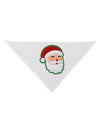 Cute Santa Claus Face Faux Applique Dog Bandana 26-Dog Bandana-TooLoud-White-One-Size-Fits-Most-Davson Sales