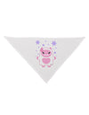 Cute Abominable Snowman Girl Yeti - Christmas Dog Bandana 26-Dog Bandana-TooLoud-White-One-Size-Fits-Most-Davson Sales