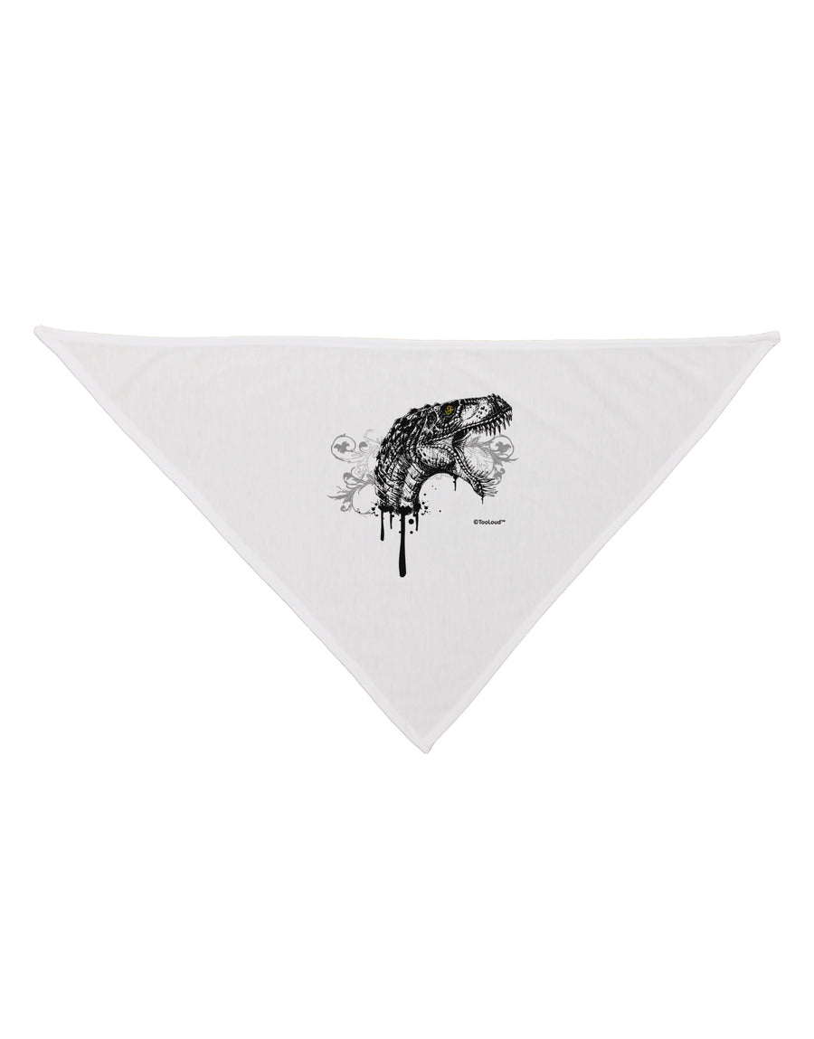 Artistic Ink Style Dinosaur Head Design Dog Bandana 26 by TooLoud-Dog Bandana-TooLoud-White-One-Size-Fits-Most-Davson Sales