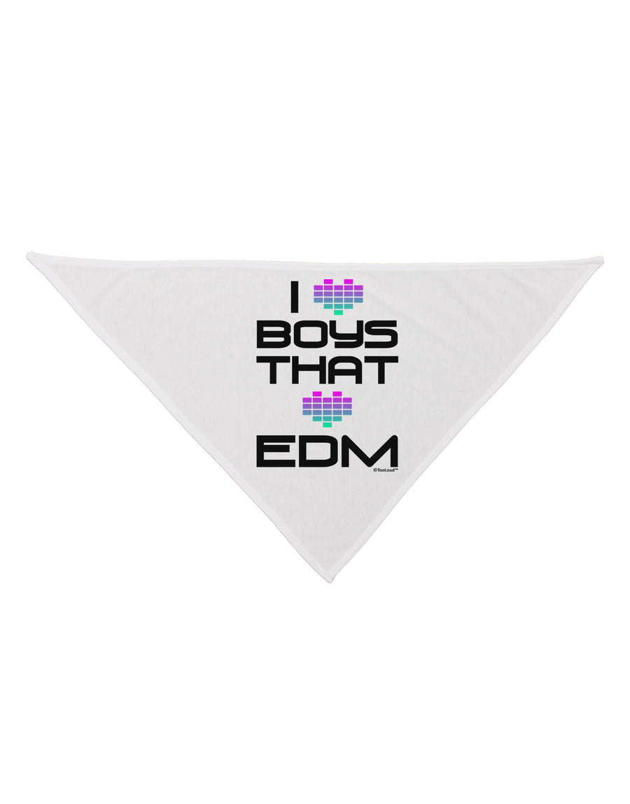 I Heart Boys That Heart EDM Dog Bandana 26-Dog Bandana-TooLoud-White-One-Size-Fits-Most-Davson Sales