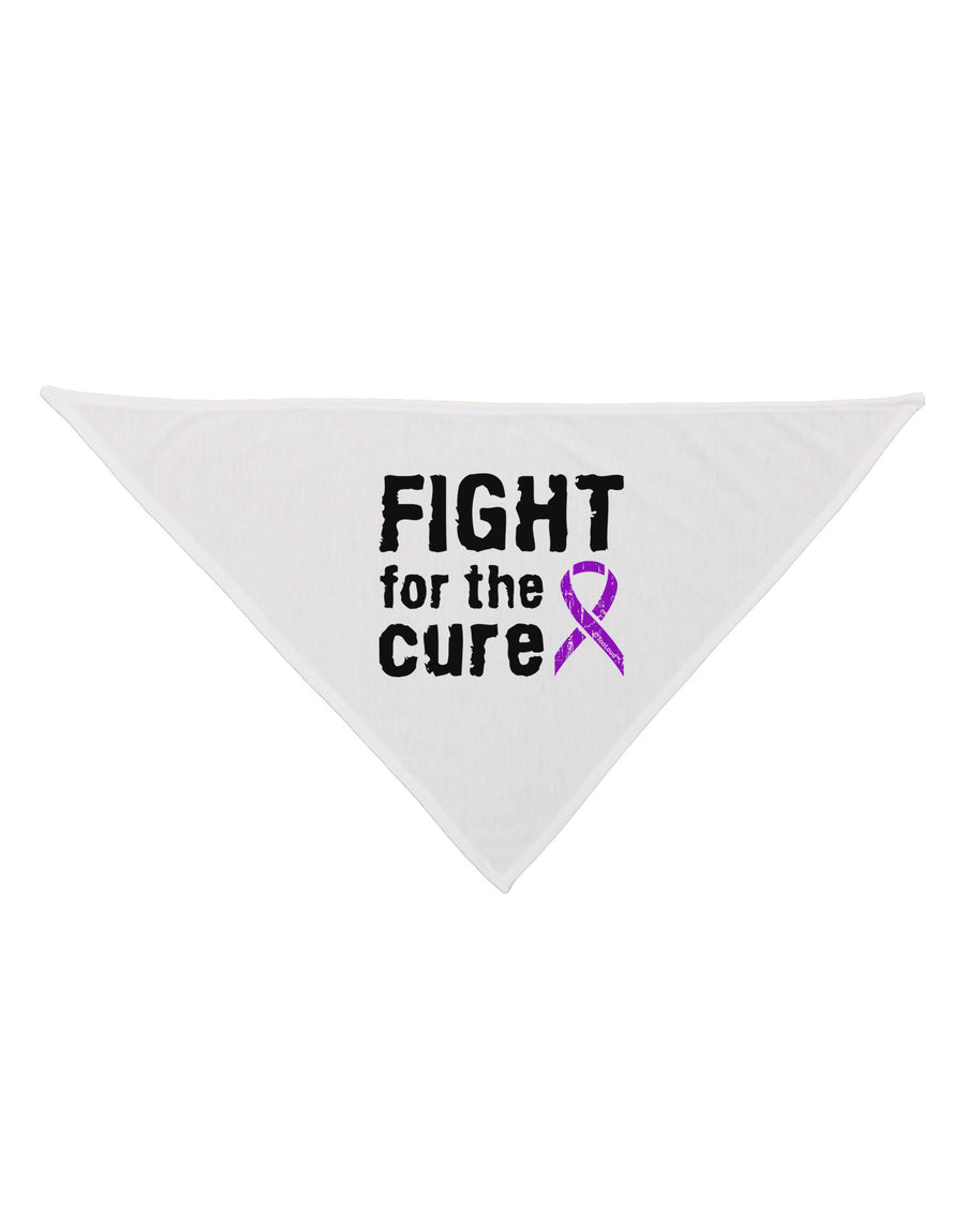 Fight for the Cure - Purple Ribbon Crohn’s Disease Dog Bandana 26-Dog Bandana-TooLoud-White-One-Size-Fits-Most-Davson Sales