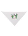 Anaconda Design Green Text Dog Bandana 26-Dog Bandana-TooLoud-White-One-Size-Fits-Most-Davson Sales