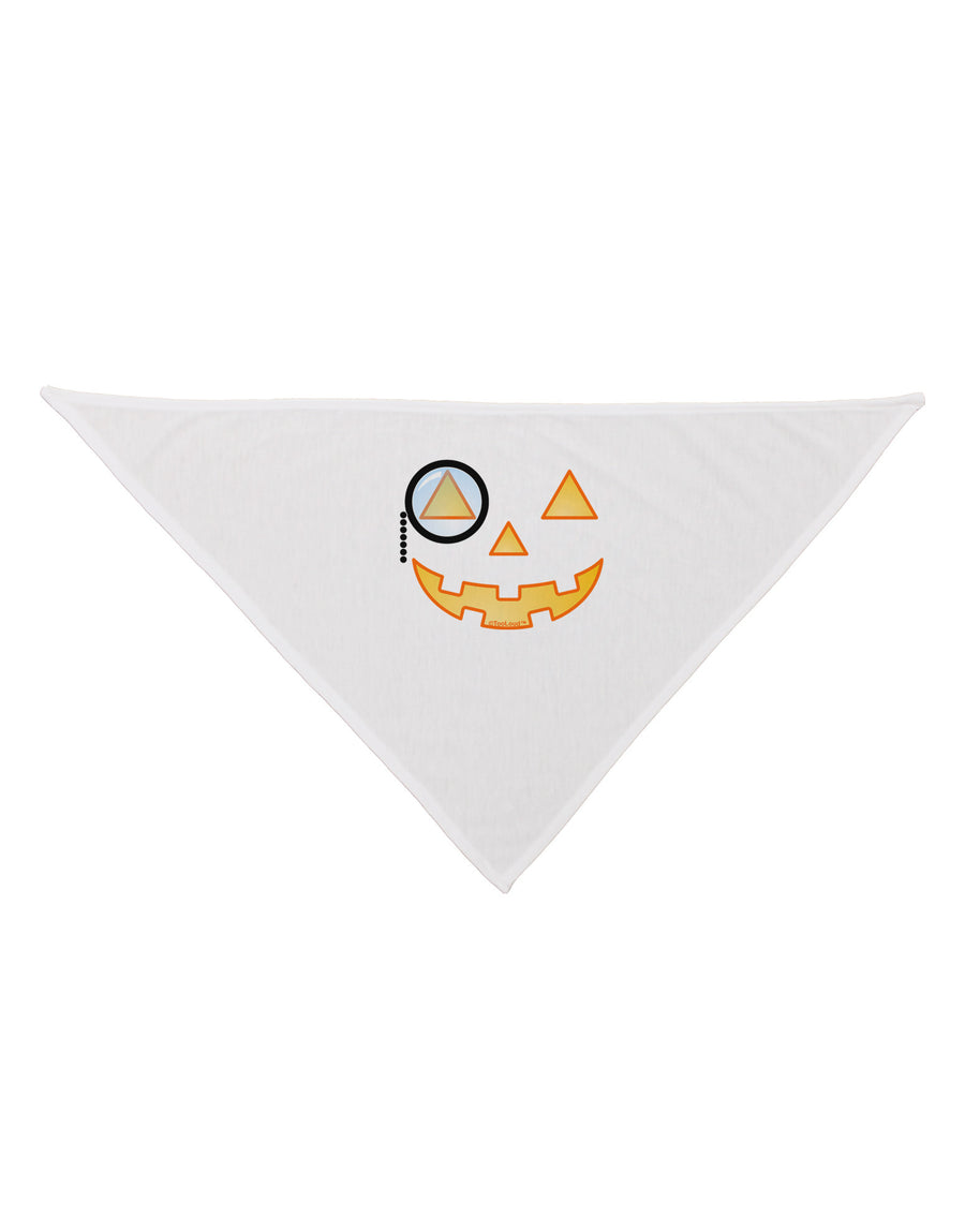 Monocle Jack-o-Lantern Color Dog Bandana 26-Dog Bandana-TooLoud-White-One-Size-Fits-Most-Davson Sales