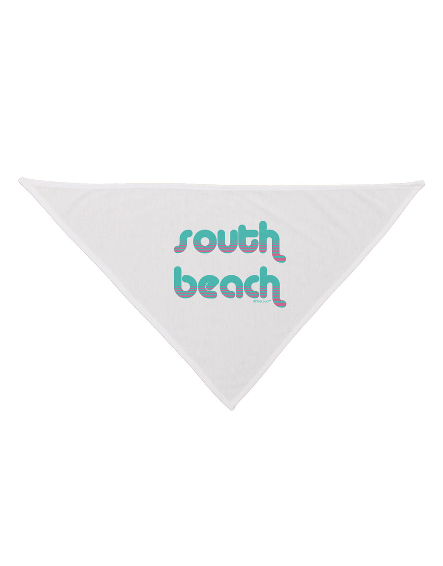 South Beach Color Scheme Design Dog Bandana 26 by TooLoud-Dog Bandana-TooLoud-White-One-Size-Fits-Most-Davson Sales