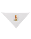 Golden Retriever Watercolor Dog Bandana 26-Dog Bandana-TooLoud-White-One-Size-Fits-Most-Davson Sales