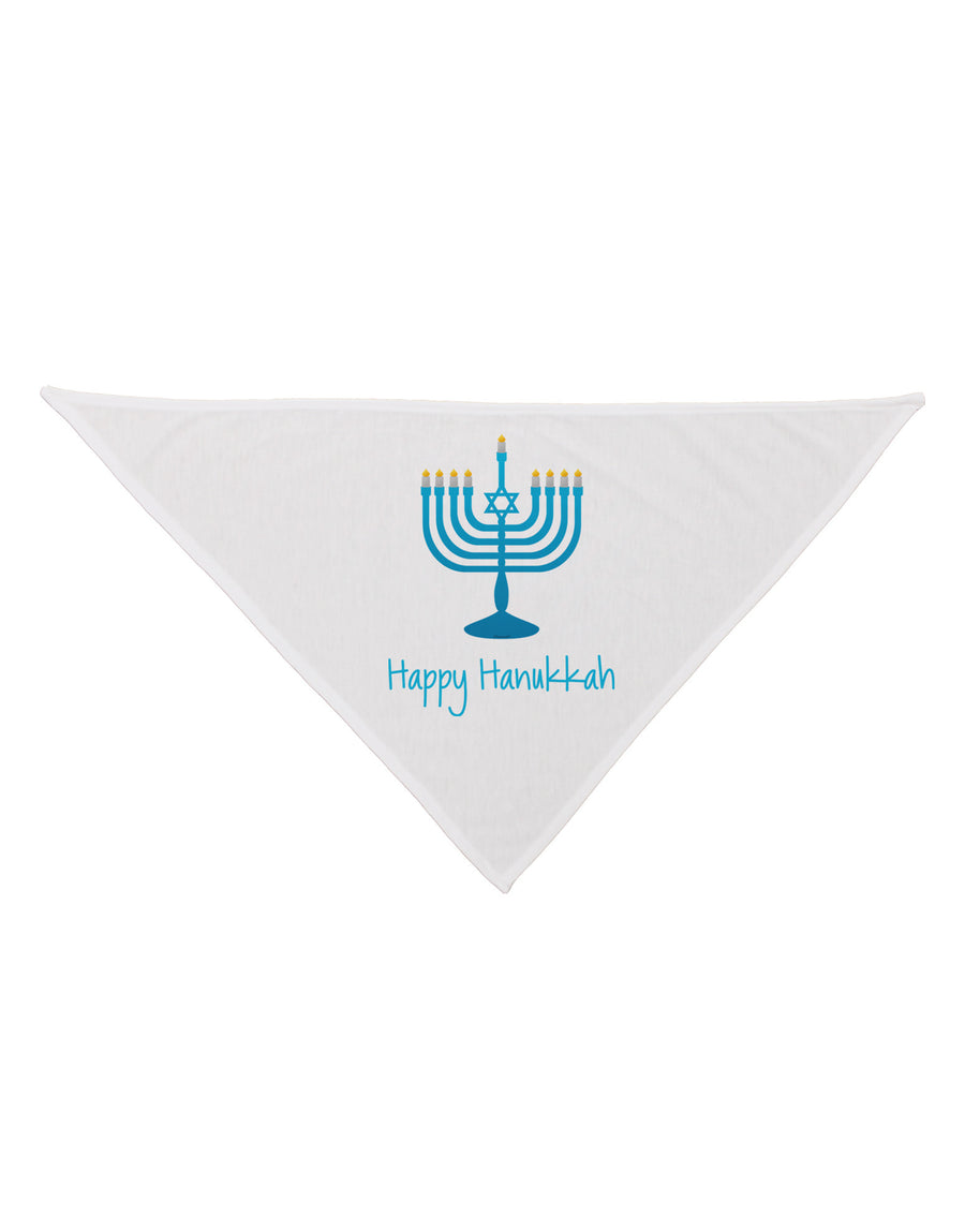 Happy Hanukkah Menorah Dog Bandana 26-Dog Bandana-TooLoud-White-One-Size-Fits-Most-Davson Sales