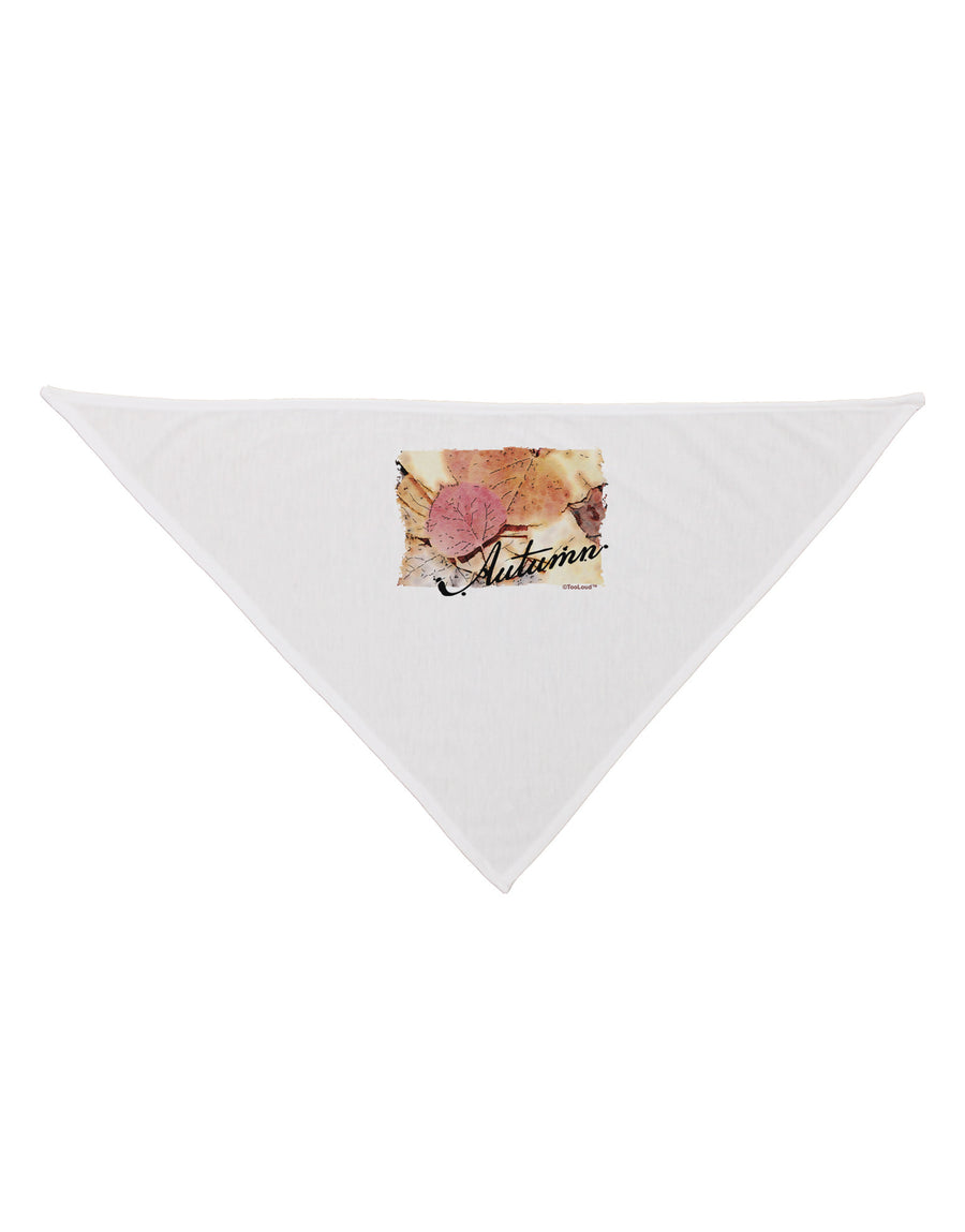 Colorado - Autumn WaterColor Text Dog Bandana 26-Dog Bandana-TooLoud-White-One-Size-Fits-Most-Davson Sales