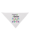 Happy Easter Design Dog Bandana 26-Dog Bandana-TooLoud-White-One-Size-Fits-Most-Davson Sales