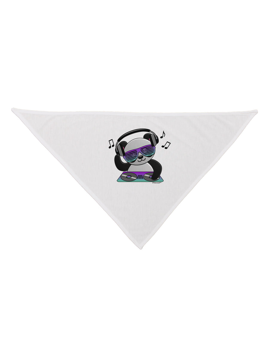 Panda DJ Dog Bandana 26-Dog Bandana-TooLoud-White-One-Size-Fits-Most-Davson Sales