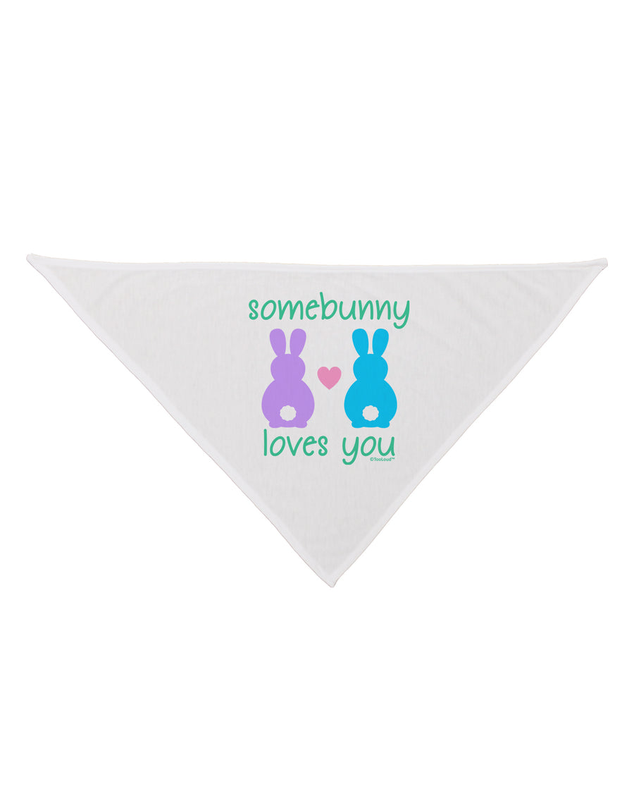 Somebunny Loves You Dog Bandana 26 by TooLoud-Dog Bandana-TooLoud-White-One-Size-Fits-Most-Davson Sales