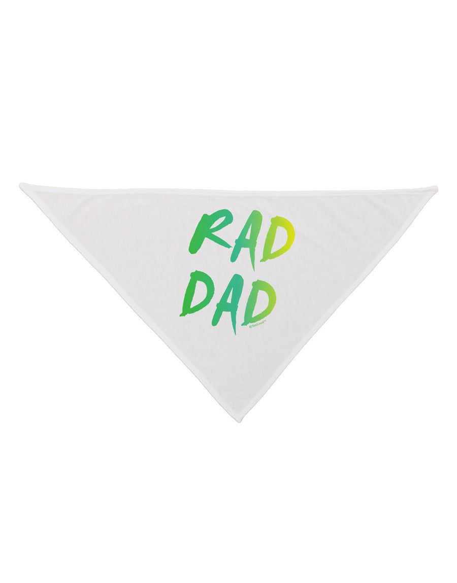 Rad Dad Design - 80s Neon Dog Bandana 26-Dog Bandana-TooLoud-White-One-Size-Fits-Most-Davson Sales