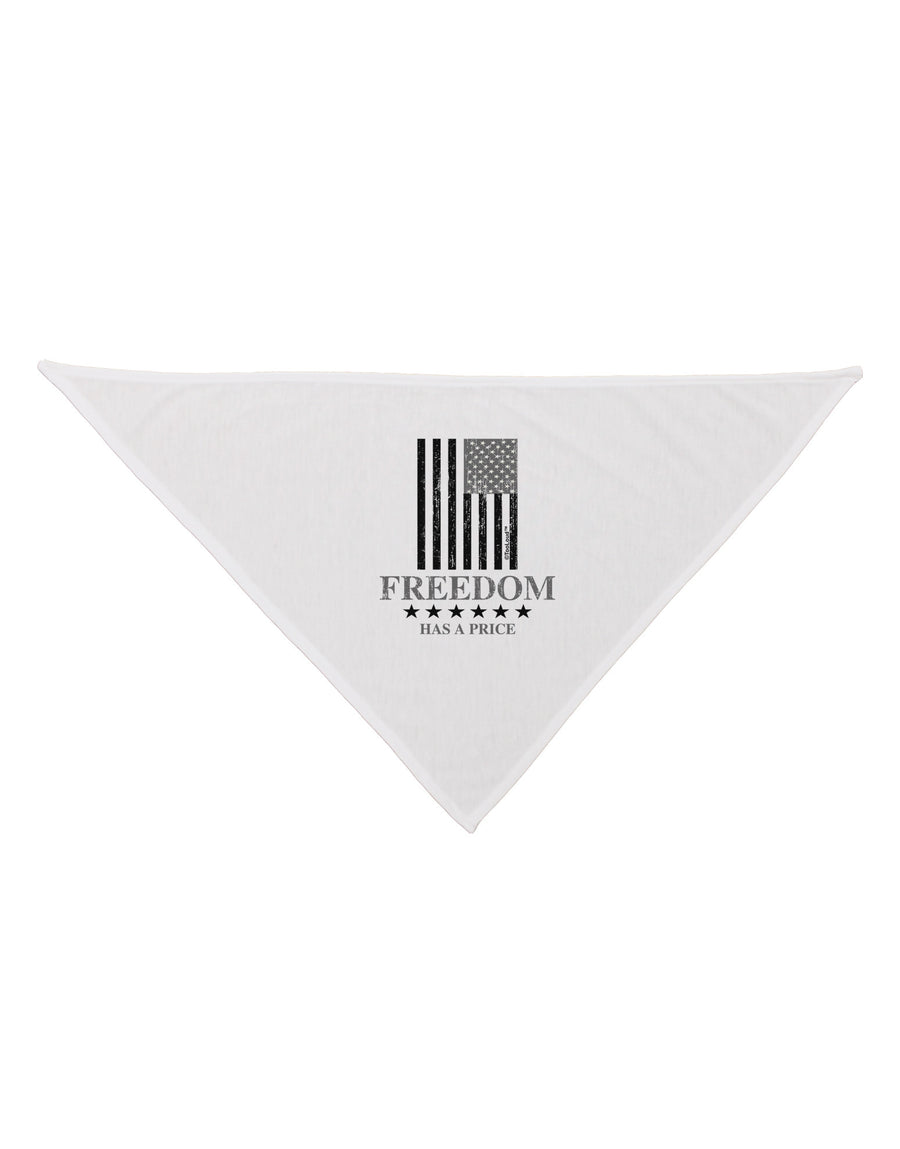 Freedom Flag BnW Dog Bandana 26-Dog Bandana-TooLoud-White-One-Size-Fits-Most-Davson Sales