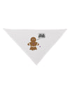 Not My Gumdrop Buttons Gingerbread Man Christmas Dog Bandana 26-Dog Bandana-TooLoud-White-One-Size-Fits-Most-Davson Sales