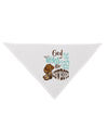 God put Angels on Earth and called them Cowboys Dog Bandana 26 Inch-Dog Bandana-TooLoud-White-One-Size-Fits-Most-Davson Sales