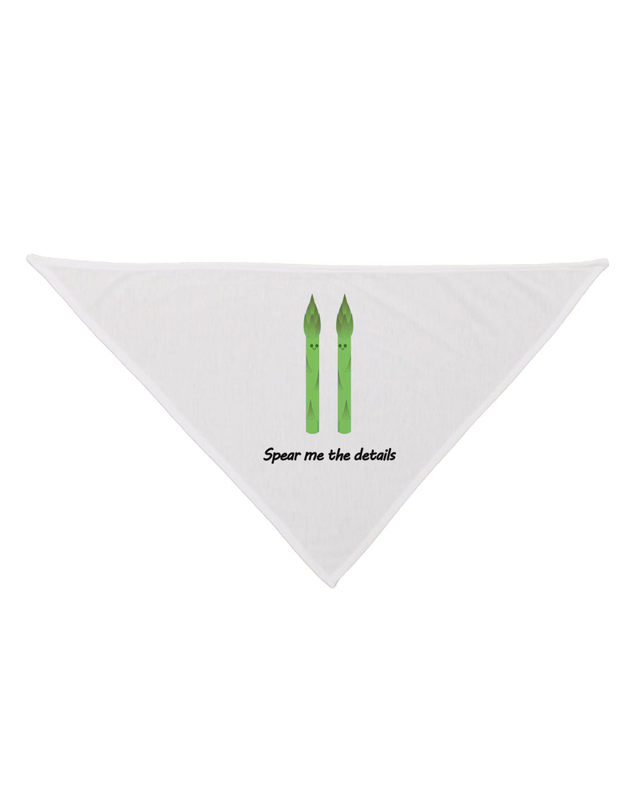 Asparagus - Spear Me the Details Dog Bandana 26-Dog Bandana-TooLoud-White-One-Size-Fits-Most-Davson Sales