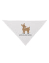 Santa's Little Helper Cute Rudolph - Christmas Dog Bandana 26 by TooLoud-Dog Bandana-TooLoud-White-One-Size-Fits-Most-Davson Sales