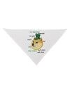 St Patricks Day Leprechaun Doge Dog Bandana 26-Dog Bandana-TooLoud-White-One-Size-Fits-Most-Davson Sales