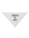 Shake It Off Text Cute with Hearts Dog Bandana 26 by TooLoud-Dog Bandana-TooLoud-White-One-Size-Fits-Most-Davson Sales