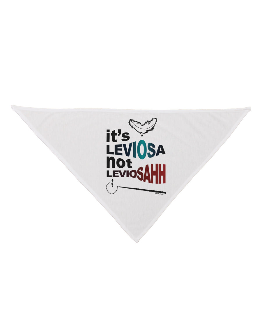 It's LeviOsa not LeviosAHH Dog Bandana 26-Dog Bandana-TooLoud-White-One-Size-Fits-Most-Davson Sales