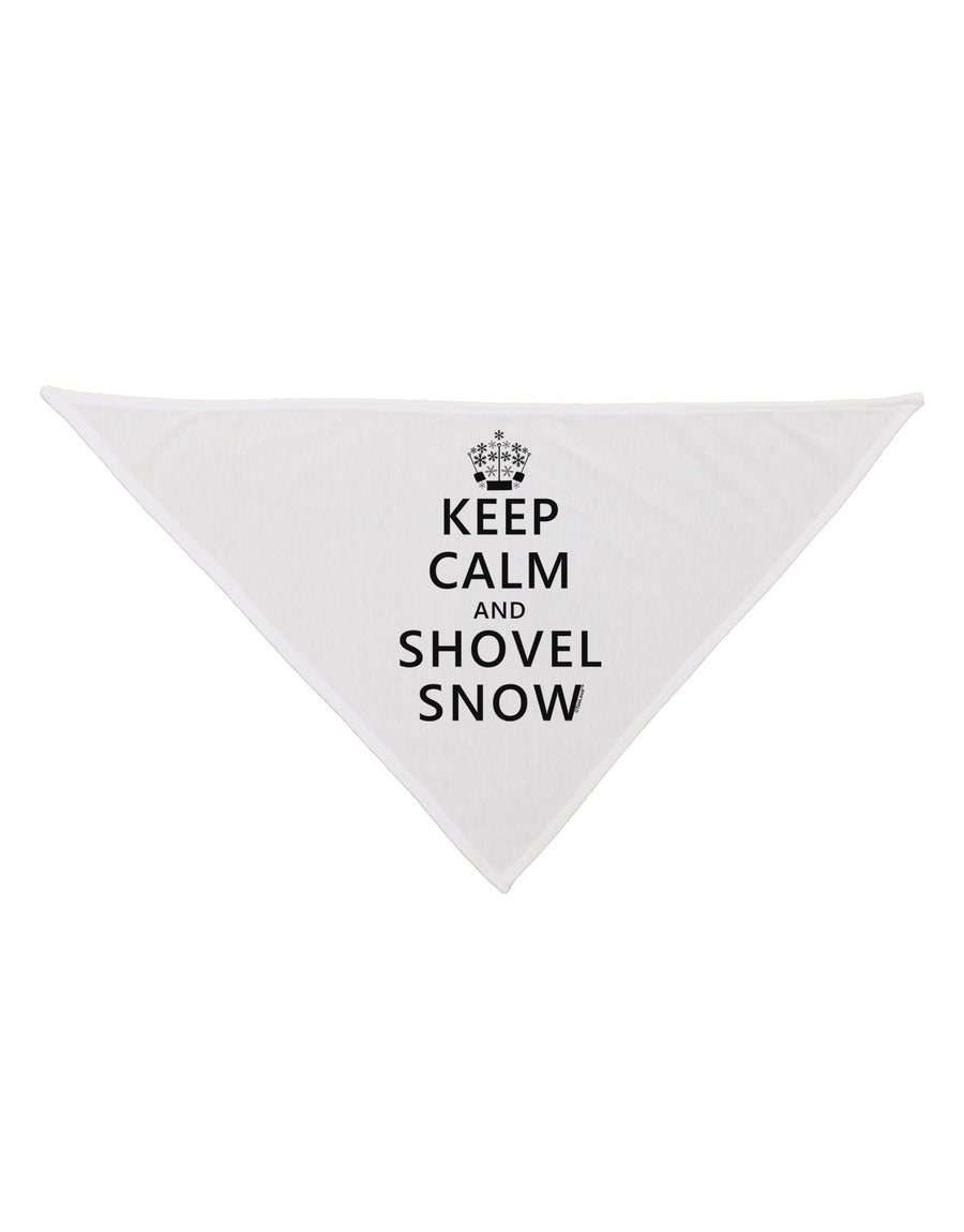 Keep Calm and Shovel Snow Dog Bandana 26-Dog Bandana-TooLoud-White-One-Size-Fits-Most-Davson Sales